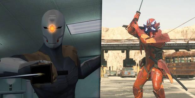 Death Stranding 2 - Samurái rojo parecido a Gray Fox o Raiden cíborg