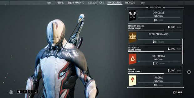 Guía de Warframe - cómo desbloquear los Sindicatos y ganar reputación