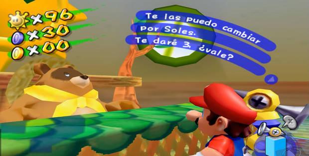 Super Mario Sunshine - Intercambiar Monedas Azules por soles