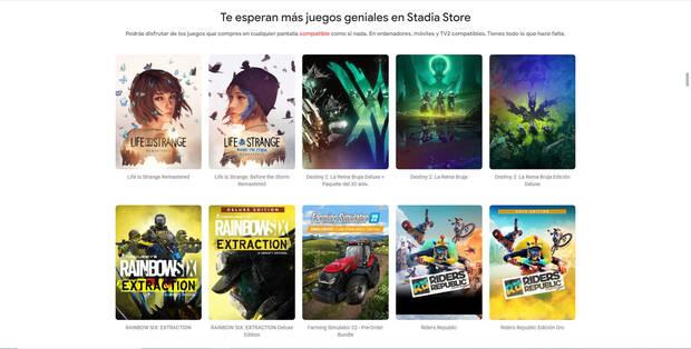 Stadia 200 juegos