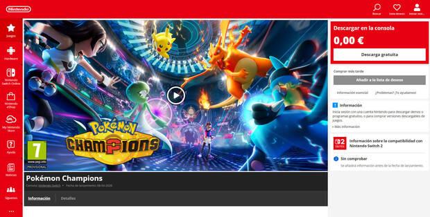 Pok�mon Champions - C�mo descargar gratis en Nintendo Switch desde la eShop