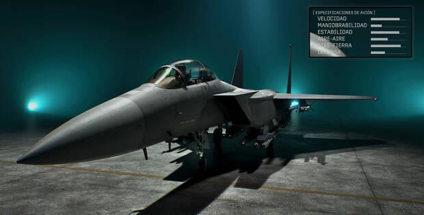 Ace Combat 8: Wings of Theve - Detalles y estad�sticas del avi�n F-15E Strike Eagle