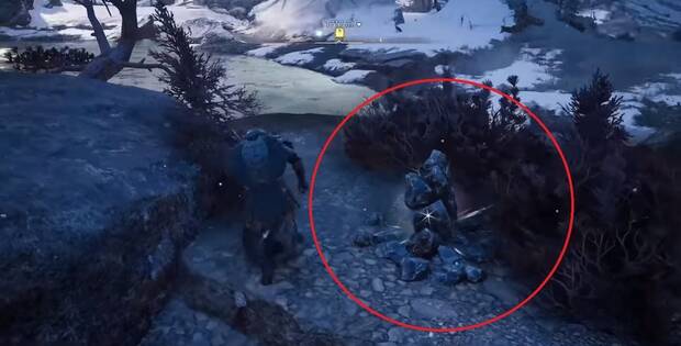 AC Valhalla - Pila de rocas del exploit del arco secreto Isu