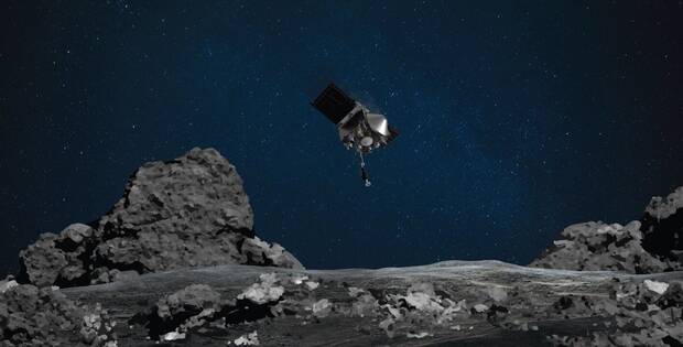 Im�genes distribuidas por la NASA de la sonda OSIRIS-REX durante su misi�n en el asteroide Bennu