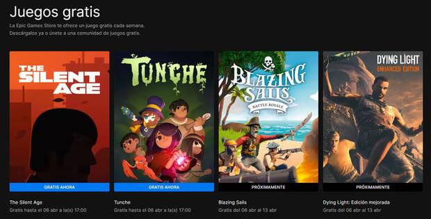 Nuevos juegos gratis de Epic Games Store.