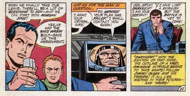 Primera aparicin de Darkseid en Superman's Pal Jimmy Olsen #134 (1970)