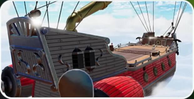 Mario Tennis Fever - Imagen de la pista Pista del dirigible