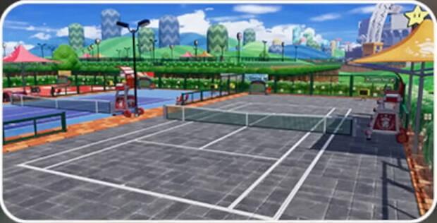 Mario Tennis Fever - Imagen de la pista Academia adoqu�n