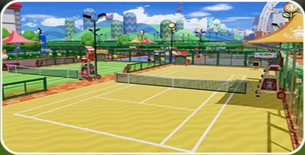 Mario Tennis Fever - Imagen de la pista Academia arena