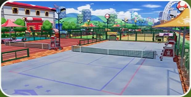 Mario Tennis Fever - Imagen de la pista Academia hielo
