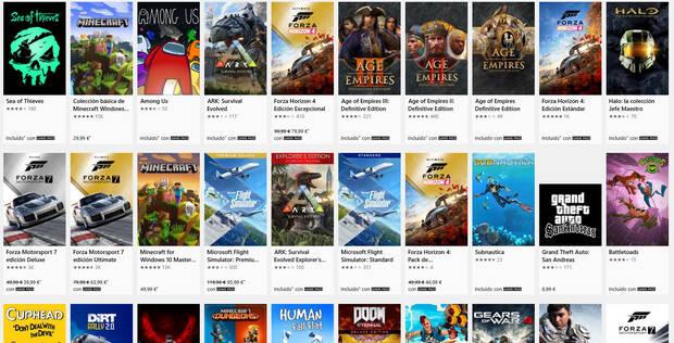 Microsoft Store juegos