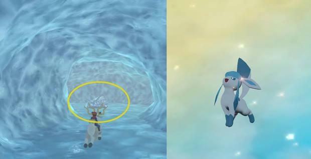 Pokémon Diamante Brillante y Pokémon Perla Reluciente - żCómo evolucionar a Eevee en Glaceon?