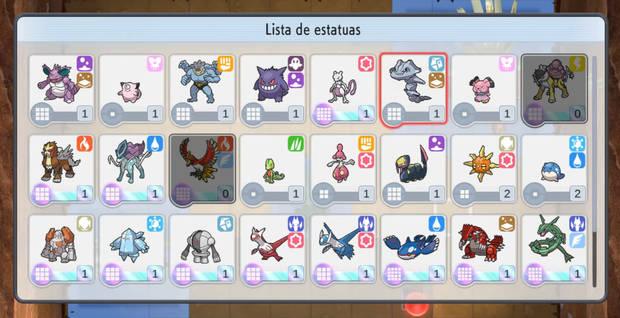 Pokémon Diamante Brillante y Pokémon Perla Reluciente - Lista de estatuas disponibles
