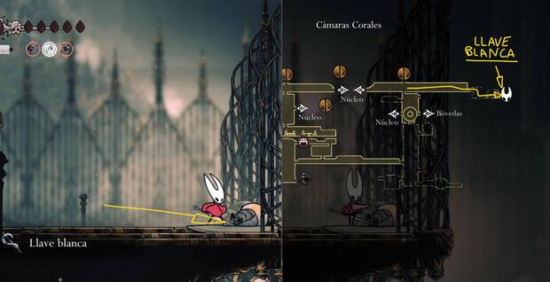 Hollow Knight Silksong - Localización de la Llave Blanca