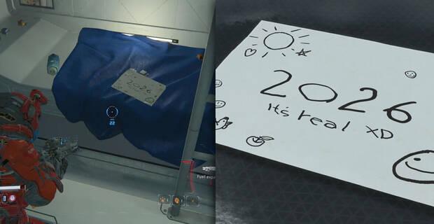 Easter egg en Pragmata del cartel con la fecha de 2026
