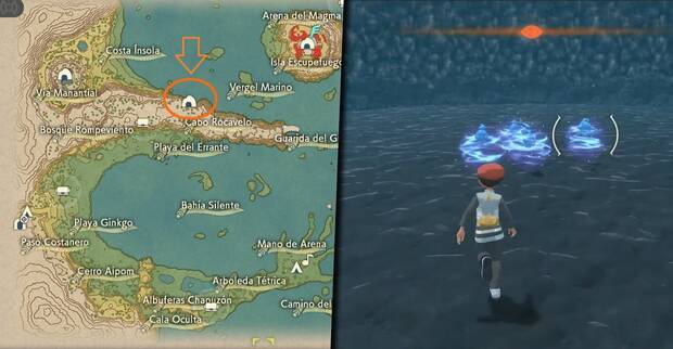 Leyendas Pokémon: Arceus - Capturar a Phione y Manaphy - Localización