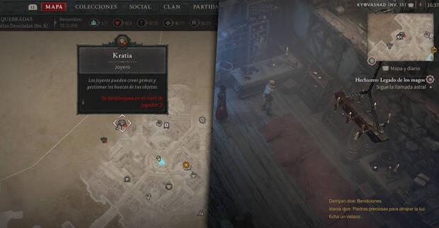 Diablo 4 - Cómo mejorar gemas en el joyero
