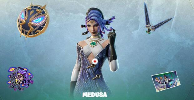 Nueva skin Medusa de Fortnite Temporada 2 Mitos y Mortales