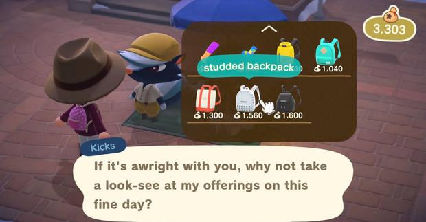Animal Crossing: New Horizons - ¿Qué objetos vende Betunio?