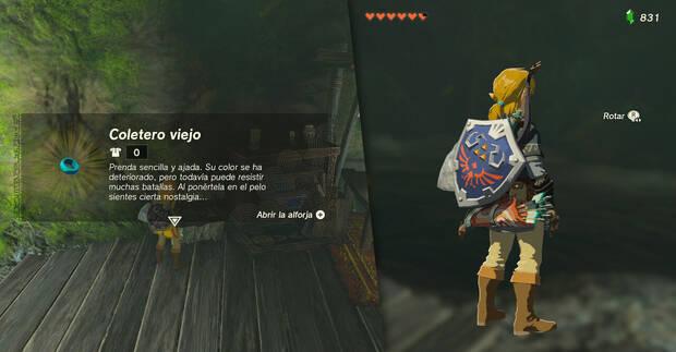 Zelda: Tears of the Kingdom - Coletero viejo para que Link se ponga coleta