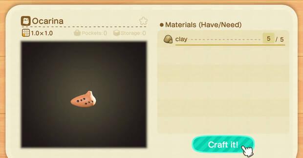 Animal Crossing: New Horizons - Cómo conseguir la receta para la ocarina