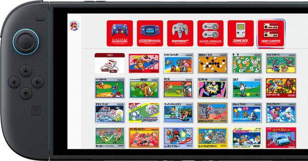 captura oficial del rediseño de la app de nso en switch 2