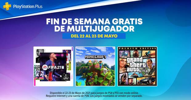 Fin de semana de PS Plus gratis del 22 al 23 de mayo de 2021.