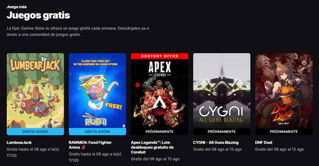 Juegos gratis de esta semana en Epic Games Store.