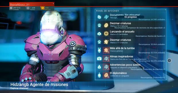 No Man's Sky - Métodos para conseguir unidades: Completar muchas misiones