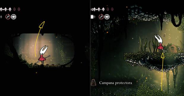 Hollow Knight Silksong - Cómo conseguir la herramienta Campana protectora
