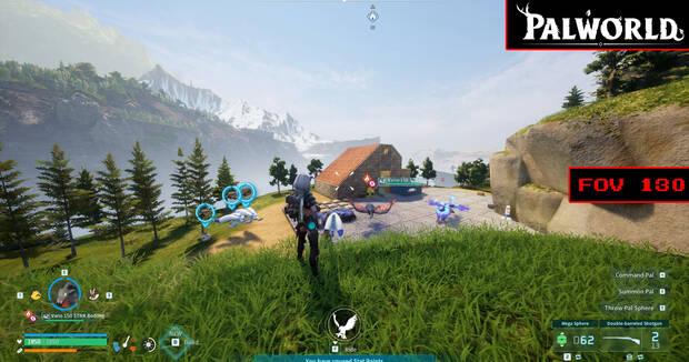 Mejores mods de Palworld - Cambio del FOV