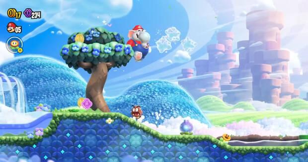 Super Mario Bros. Wonder - Efecto del potenciador Elefanzana