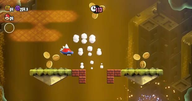 Super Mario Bros. Wonder - Efecto del potenciador Flor Maravilla