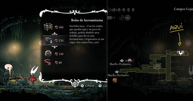 Hollow Knight Silksong - Cómo conseguir la mejora de la bolsa de herramientas 01