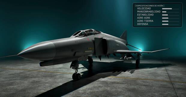 Ace Combat 8: Wings of Theve - Detalles y estad�sticas del avi�n F-4E Phantom II