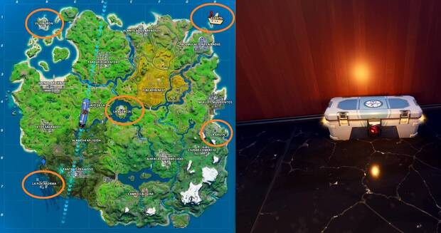 Fortnite Battle Royale - Bases y cofres cerrados