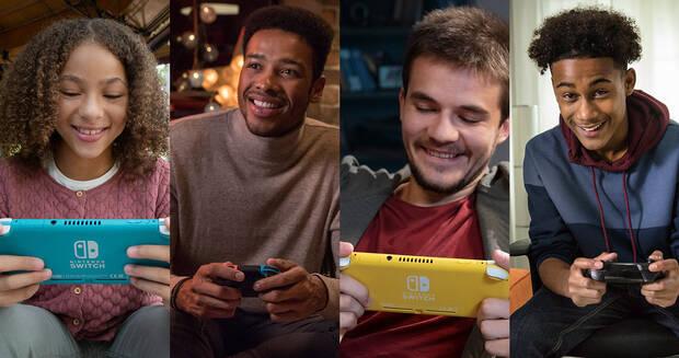 Varias personas jugando con Nintendo Switch.