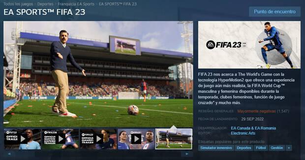 FIFA 23 en Steam.