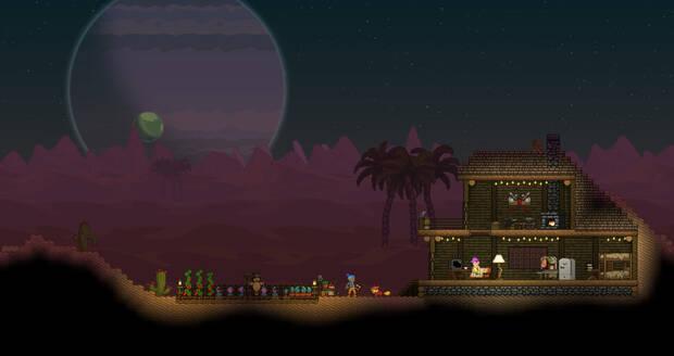 El combate no es la parte m�s brillante de Starbound, pero es s�lo uno de los ingredientes de esta aventura.