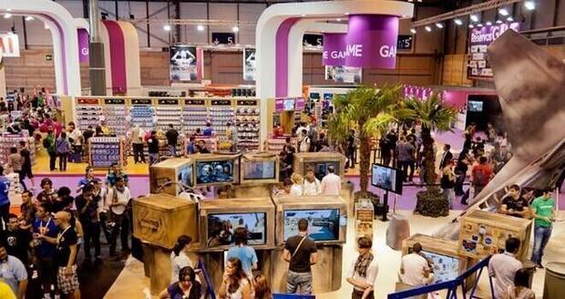 A la entrada de GameFest estaba situada una gran tienda.