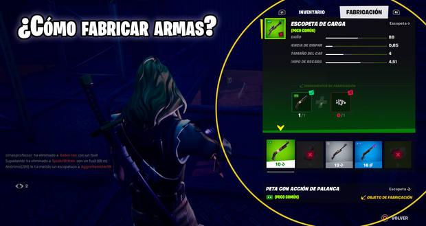 Fortnite Temporada 8 - ¿Cómo fabricar y mejorar armas?