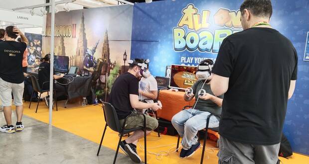 The Game Kitchen ha llevado a IndieDevDay demos de su plataforma de realidad virtual para juegos de mesa All on Board.