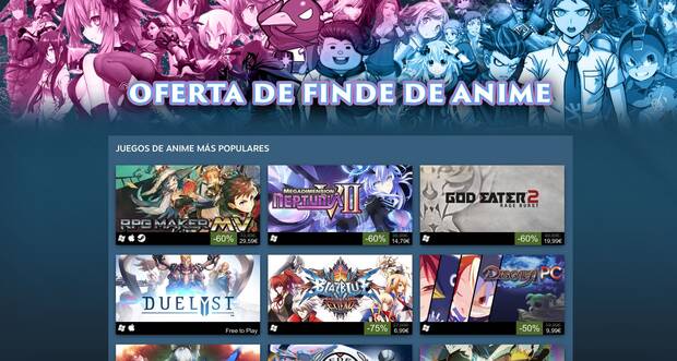 Steam inicia su campaa de rebajas en juegos basados en animes Imagen 2