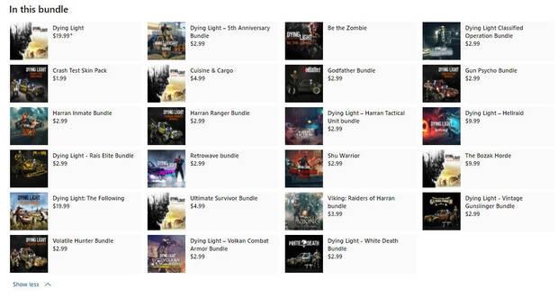 Todo el contenido de Dying Light: Platinum Edition.