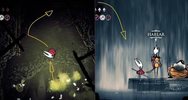 Hollow Knight Silksong - Dónde encontrar a Shakra en las Aguas Biliares durante la misión Final del camino