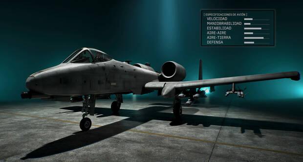 Ace Combat 8: Wings of Theve - Detalles y estad�sticas del avi�n A-10C Thunderbolt II