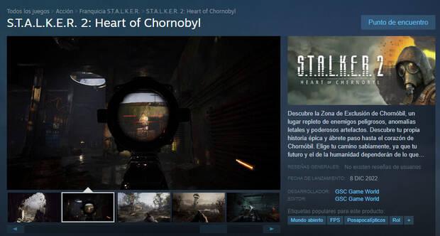 Nuevo nombre de STALKER 2 en Steam.