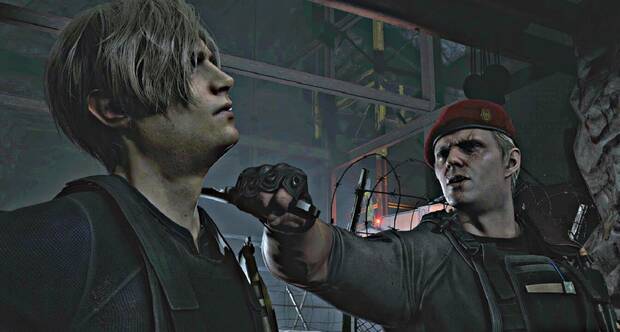 Resident Evil 4 Remake - Cambios con el juego original: Krauser amenaza a Leon con el cuchillo