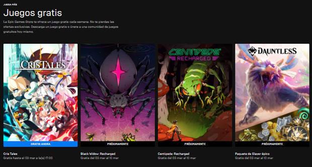 Juegos gratis de marzo en Epic Games Store.