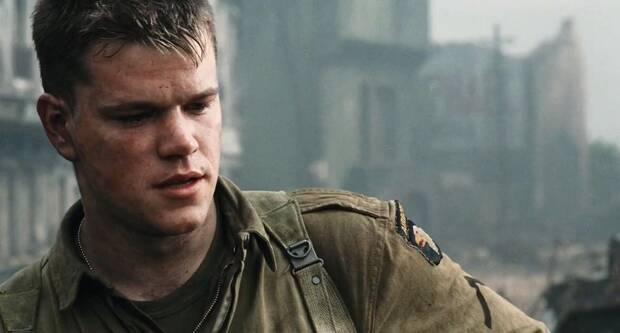Matt Damon en Salvar al soldado Ryan